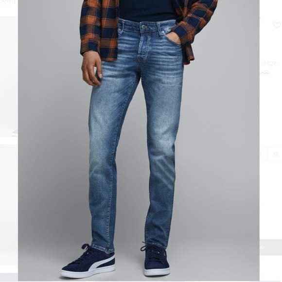Jack & Jones Other - JACK & Jones blue slim Glen jeans. Size W32 L34.